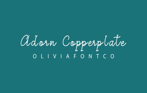 Adorn Copperplate: A Font for Elegant Branding
