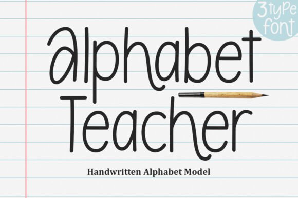 Alphabet Teacher Font for Web Design