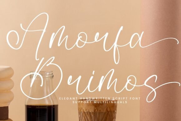 Amorfa Brimos Font: Elegant Script for Crafters and Sellers