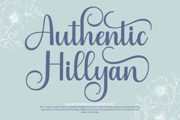 Authentic Hillyan Script Font for Elegant Branding