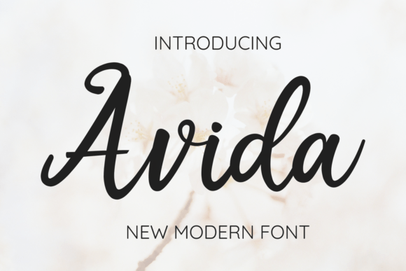 Avida Script Font: A Beautiful Choice for Handmade Labels, Printables, and Product Designs
