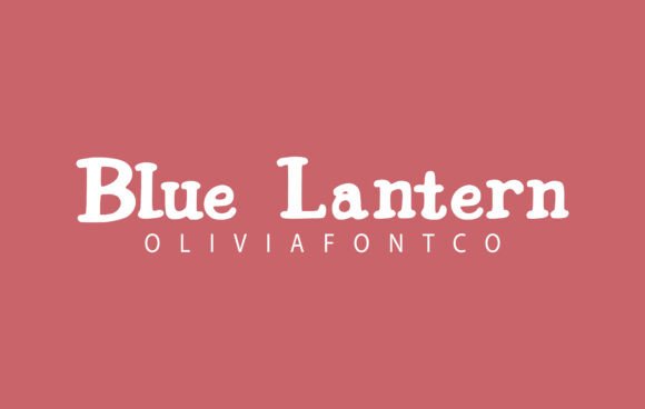 Blue Lantern Font for Editorial Design