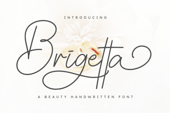 Brigetta: A Handwritten Font for Elegant Craft Projects