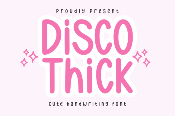 Disco Thick: A Handwritten Font for Crafters and Product Makers