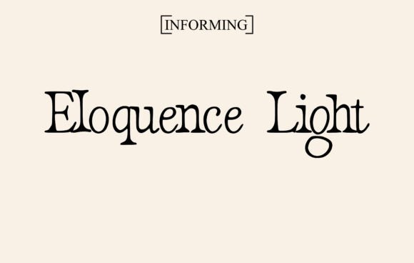 Eloquence Light: A Script Font Built for Digital Design