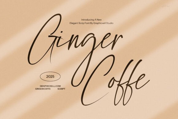 Ginger Coffe: A Refined Script Font for Digital Branding