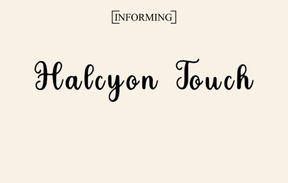 Halcyon Touch: A Script Font That Balances Warmth and Precision