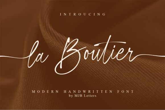 La Boutier: A Handwritten Font That Brings Warmth to Modern Branding