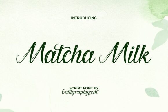 Matcha Milk Font Brings Hand-Lettered Warmth to Branding Projects