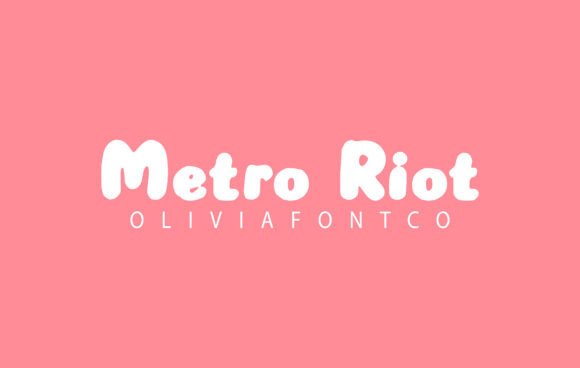 Metro Riot Font: Handwritten Elegance for Crafters