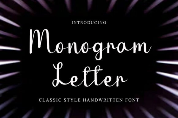 Monogram Letter: A Font That Gives Your Small Business a Signature Style