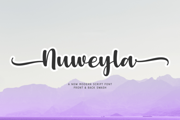 Nuweyla: A Modern Script Font with Charming Swashes for Branding