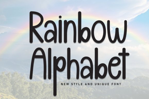 Rainbow Alphabet: A Handwritten Display Font for Editorial Warmth