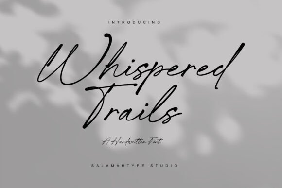 Whispered Trails: A Natural Signature Font for Web Design